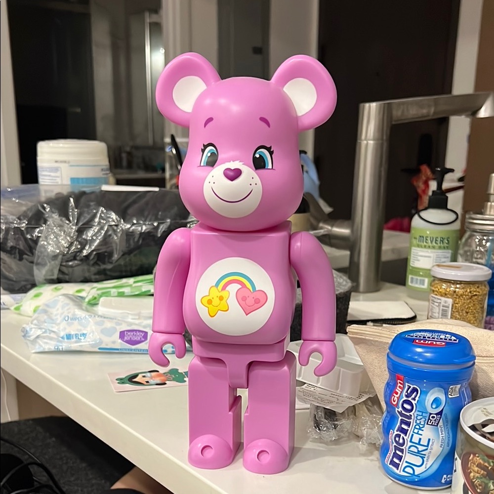 Pink Bear Toy Figure